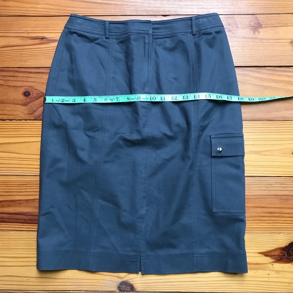 Talbots Grey Stretch Basic Pencil Skirt, Euc, 6 - image 5